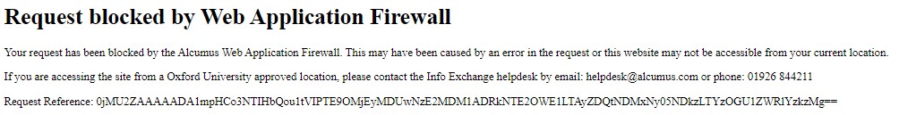 iris error message